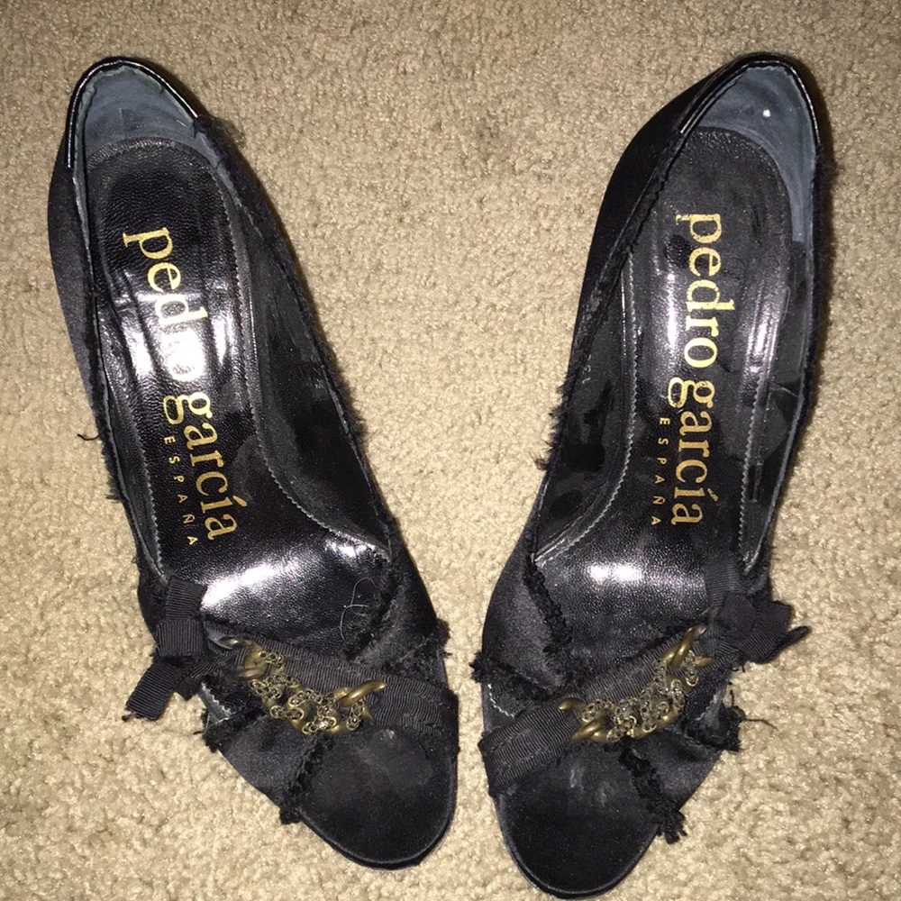 Pedro Garcia black chain shoes